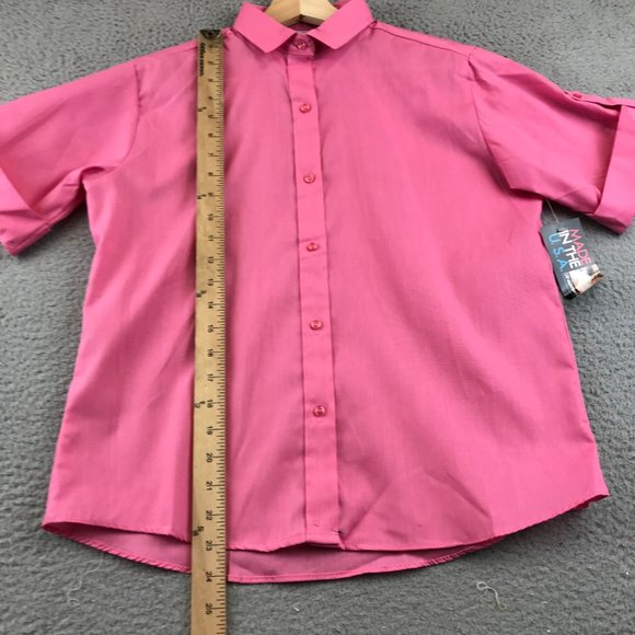 New vintage 70s High Style button up short sleeve shirt size 10 - Picture 4 of 7